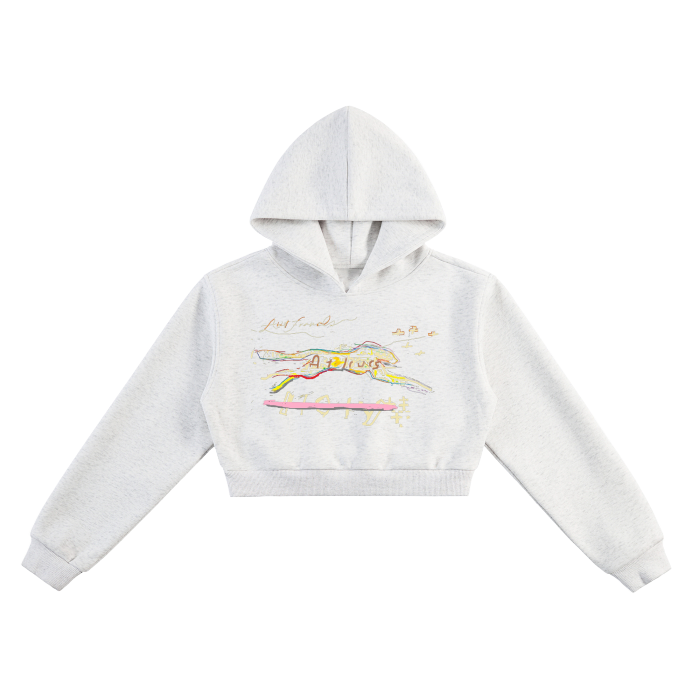 Womens Cheetah Cropped Hoodie - The Art Frauds