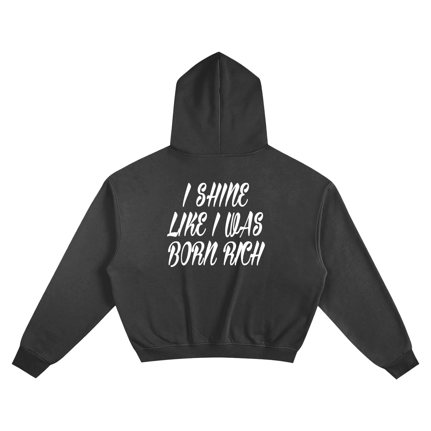 Born Rich Cropped Hoodie - The Art Frauds